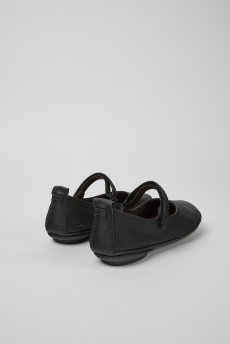 Right Black Leather Ballerina Flats For Women Exclusive Camper AU