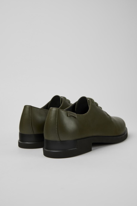 Iman Dark Green Leather Shoes For Women Exclusive Camper AU