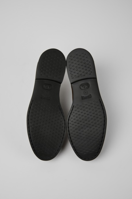 Camper AU Design Iman Dark Brown Leather Shoes For Women