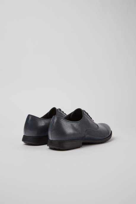 Camper AU Design Mil Black Leather Lace-Up Shoes For Women