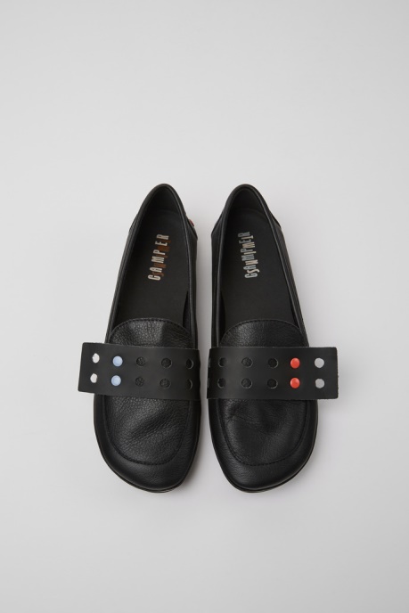 Twins Black Leather Women's Shoes Camper AU New Arrivals