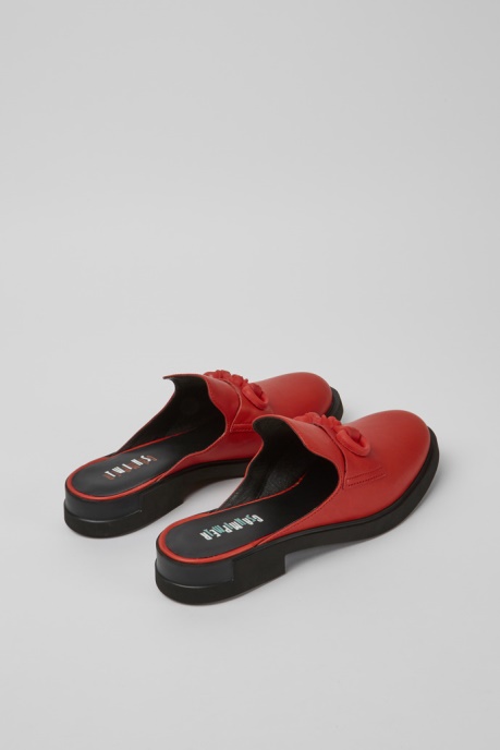 Design Twins Semiopen Red Leather Shoes Camper AU