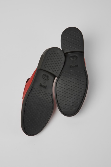 Design Twins Semiopen Red Leather Shoes Camper AU