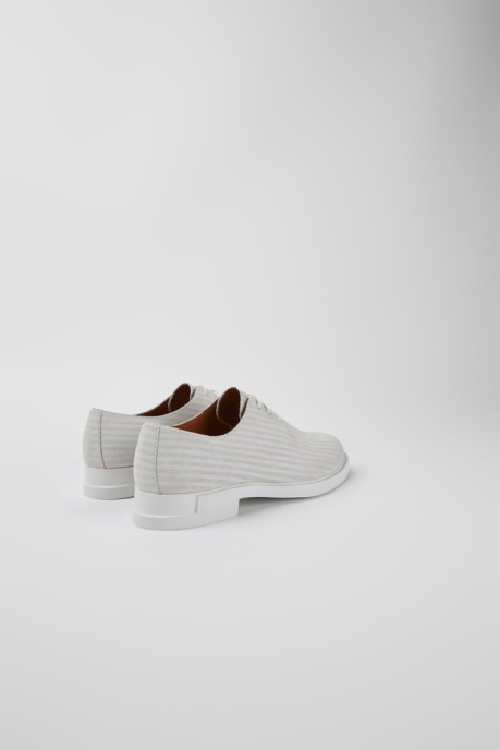 Camper AU Iman White Nubuck Shoes For Women New Arrivals