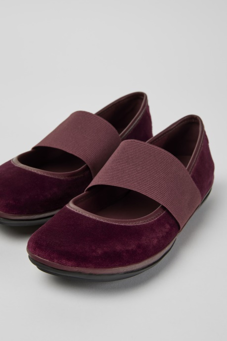 Design Right Burgundy Ballerina Shoes Camper AU