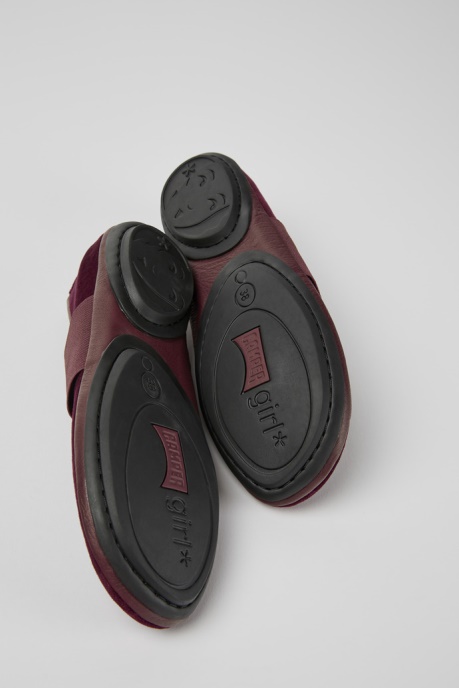 Design Right Burgundy Ballerina Shoes Camper AU