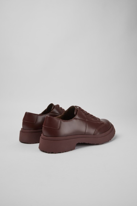 Walden Burgundy Leather Lace-Up Shoes Exclusive Camper AU