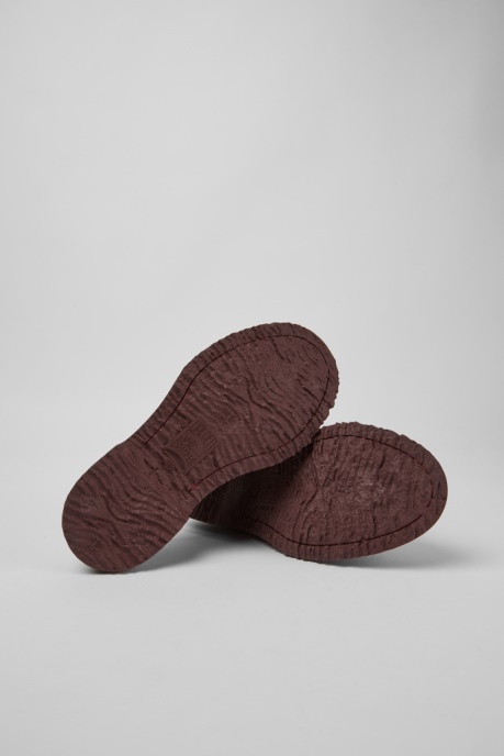 Walden Burgundy Leather Lace-Up Shoes Exclusive Camper AU