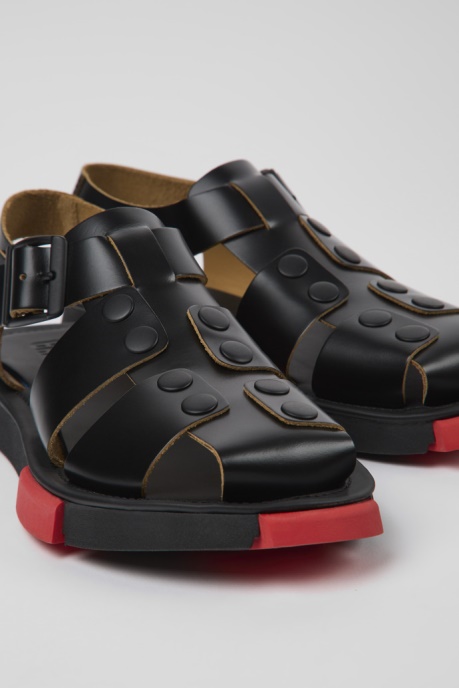 Set Black Leather Sandals For Women Camper AU New Arrivals