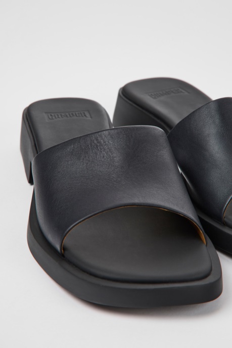 Dana Black Leather Sandals For Women Camper AU New Arrivals