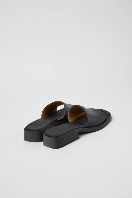 Dana Black Leather Sandals For Women Camper AU New Arrivals