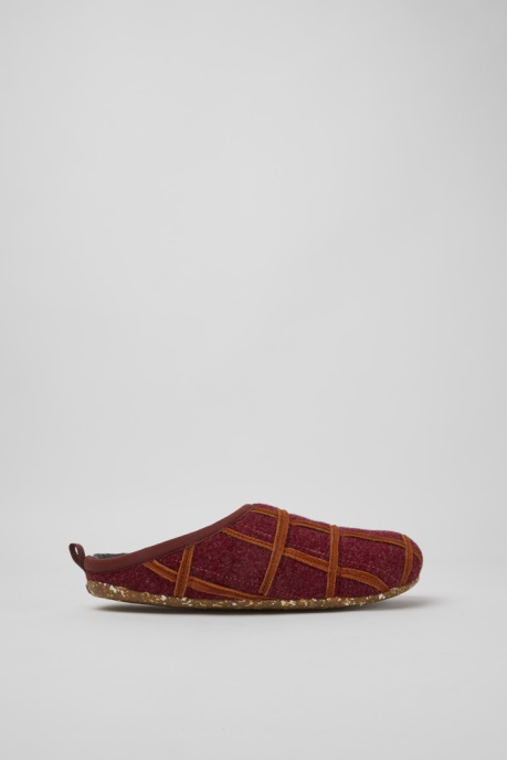 Twins Burgundy Wool Women's Slippers Exclusive Camper AU