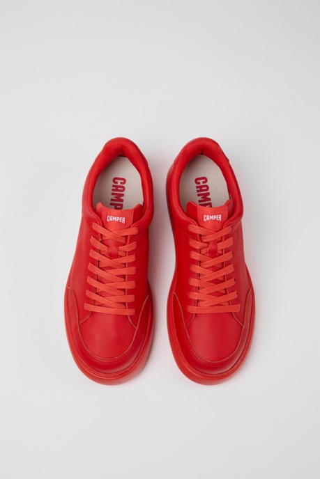 Runner K21 Red Leather Sneakers For Men Camper AU New Arrivals