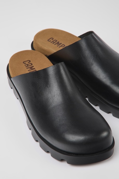 Brutus Sandal Black Leather Clogs For Men Exclusive Camper AU