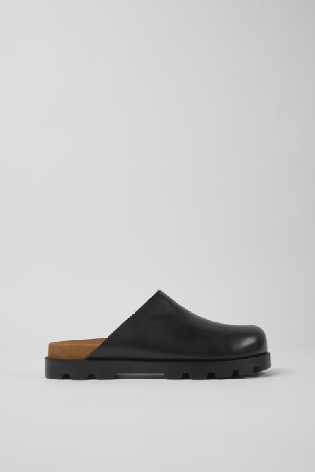 Brutus Sandal Black Leather Clogs For Men Exclusive Camper AU
