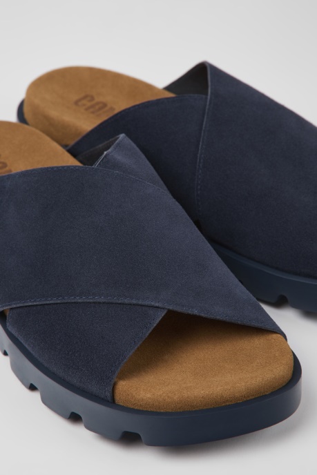 Design Brutus Sandal Navy Blue Nubuck Sandals For Men Camper AU