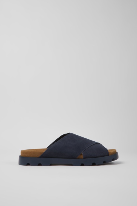 Design Brutus Sandal Navy Blue Nubuck Sandals For Men Camper AU
