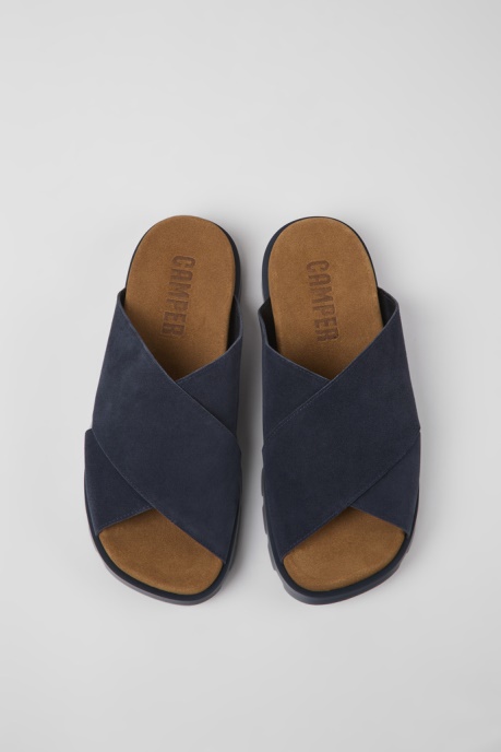 Design Brutus Sandal Navy Blue Nubuck Sandals For Men Camper AU