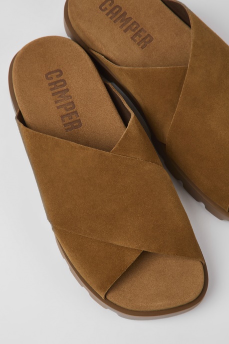 Design Brutus Sandal Brown Nubuck Sandals For Men Camper AU