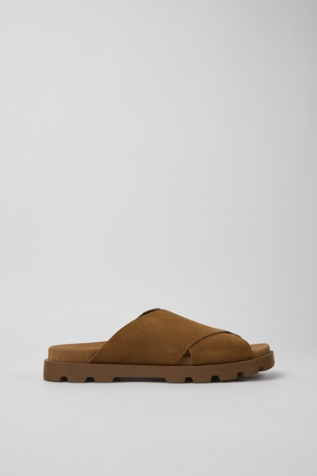 Design Brutus Sandal Brown Nubuck Sandals For Men Camper AU