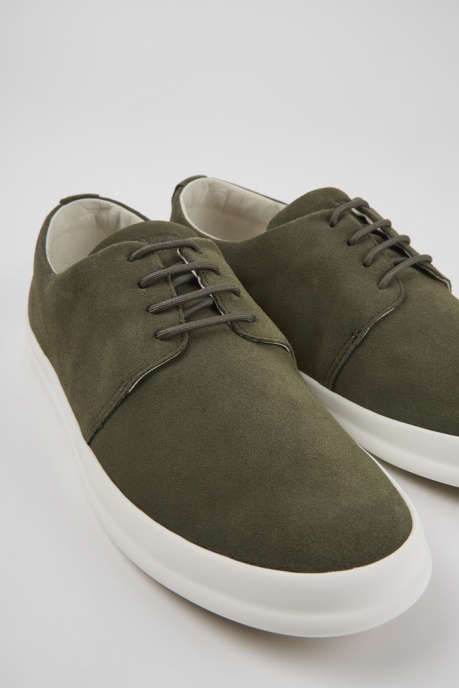 Chasis Green Nubuck Shoes For Men Camper AU New Arrivals