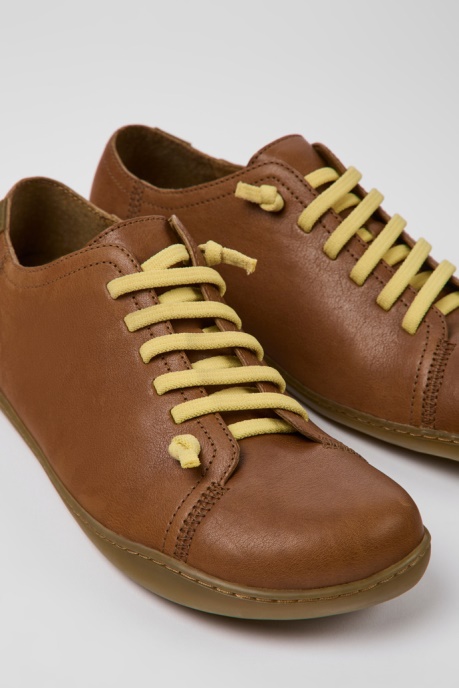 Camper AU Design Peu Brown Leather Shoes For Men