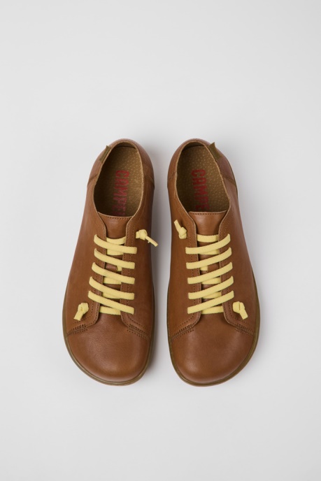Camper AU Design Peu Brown Leather Shoes For Men