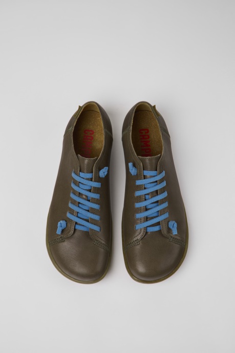 Camper AU Peu Green Leather Shoes For Men New Arrivals