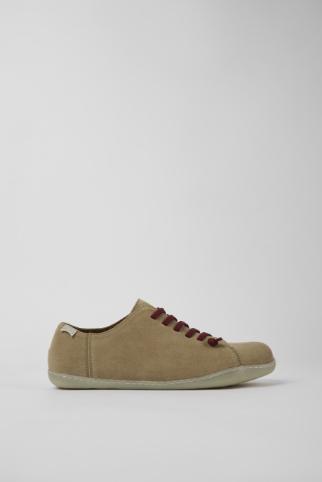 Camper AU Peu Beige Nubuck Shoes For Men New Arrivals