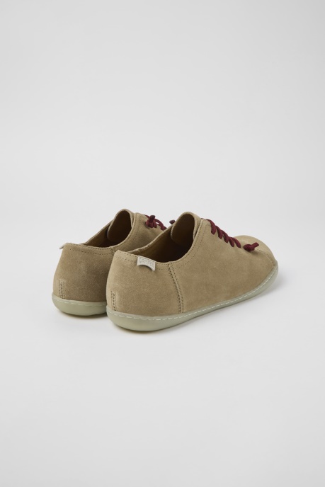 Camper AU Peu Beige Nubuck Shoes For Men New Arrivals