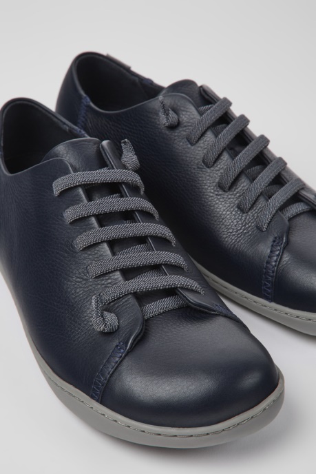 Peu Blue Leather Shoes For Men Camper AU New Arrivals