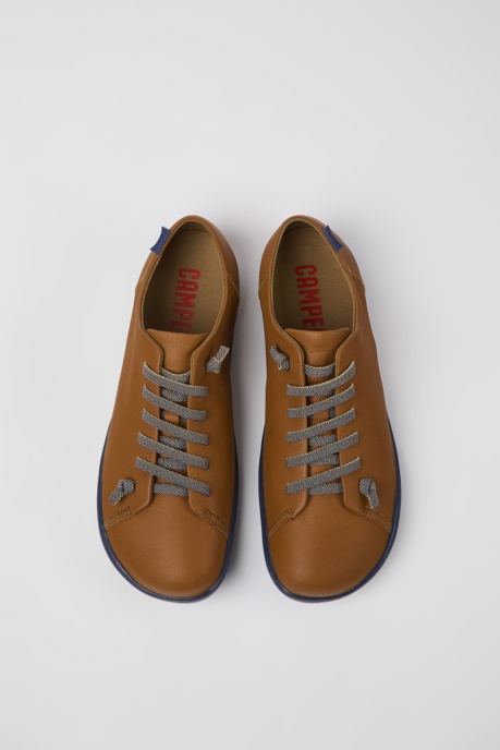 Camper AU Peu Brown Leather Shoes For Men New Arrivals