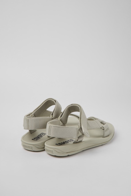 Camper AU Match Gray Textile Sandals For Men New Arrivals