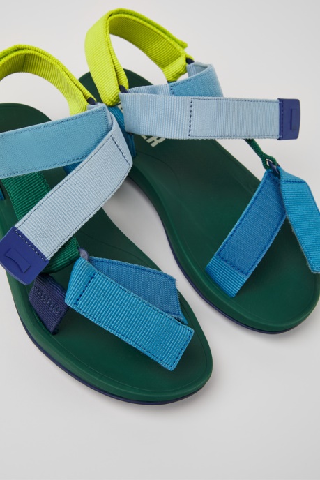 Camper AU Design Match Multicolored Textile Sandals For Men