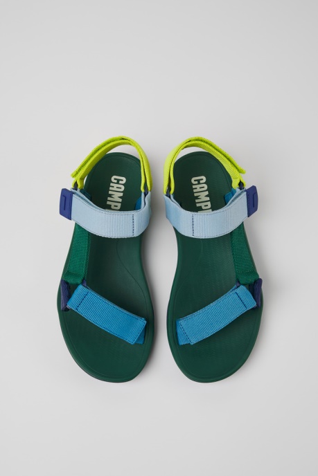 Camper AU Design Match Multicolored Textile Sandals For Men