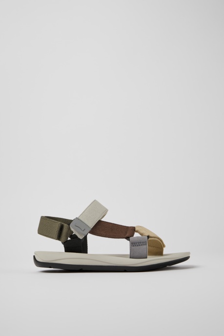 Camper AU Match Multicolored Textile Sandals For Men New Arrivals
