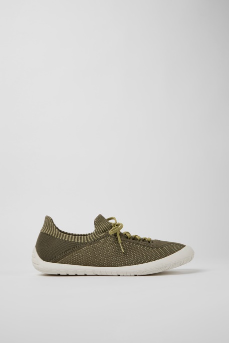 Exclusive Camper AU Path Green And Yellow Textile Sneakers For Men