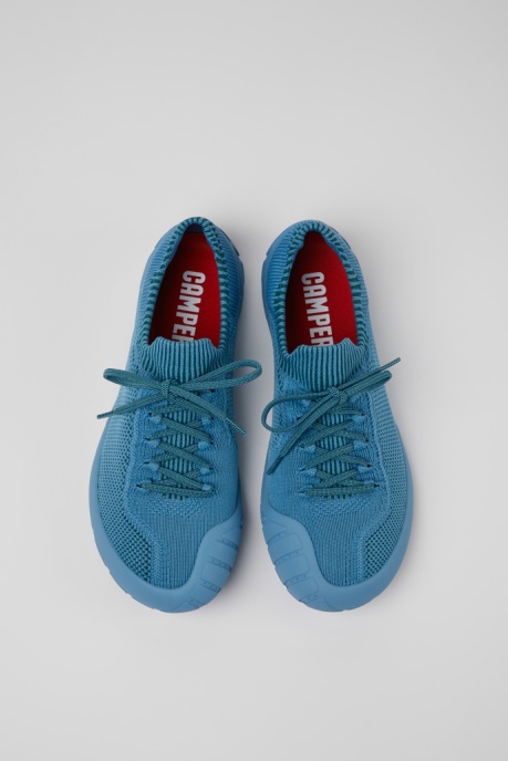 Path Blue And Green Textile Sneakers For Men Exclusive Camper AU