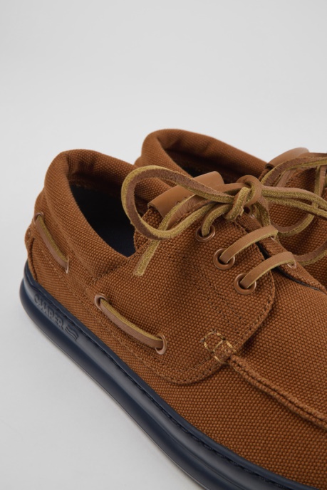 Runner Brown Textile Sneakers For Men Camper AU New Arrivals