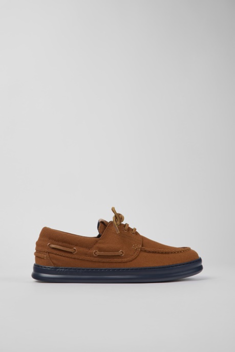 Runner Brown Textile Sneakers For Men Camper AU New Arrivals