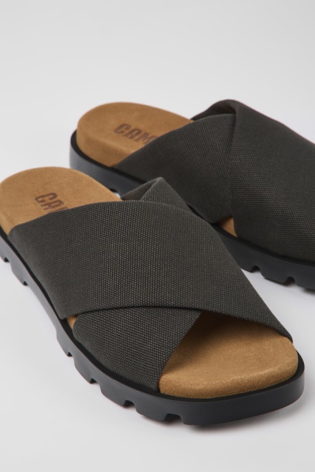 Exclusive Camper AU Brutus Sandal Gray Recycled Cotton Sandals For Men