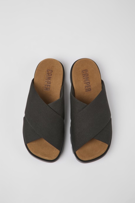 Exclusive Camper AU Brutus Sandal Gray Recycled Cotton Sandals For Men