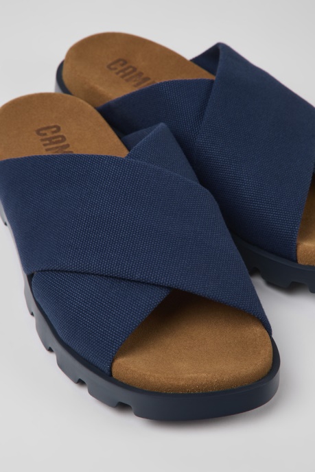 Design Brutus Sandal Blue Recycled Cotton Sandals For Men Camper AU