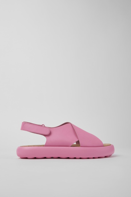Pelotas Flota Pink Leather Sandals For Men Exclusive Camper AU
