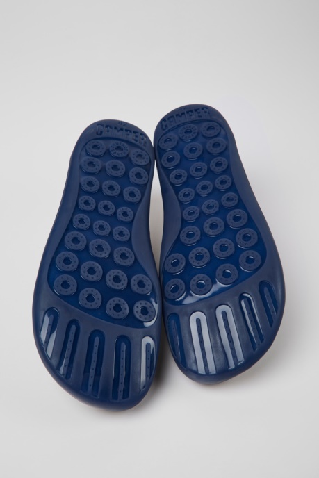 Design Peu Gray Leather Shoes For Men Camper AU