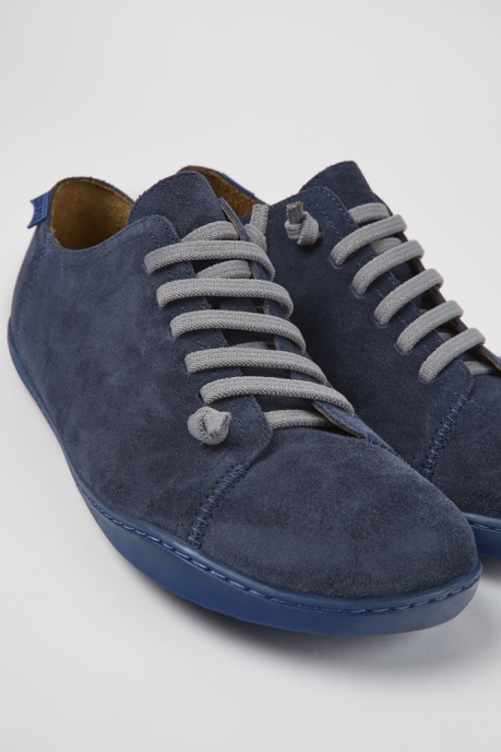 Camper AU Peu Blue Nubuck Shoes For Men New Arrivals