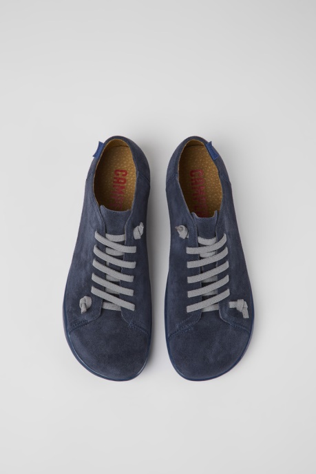 Camper AU Peu Blue Nubuck Shoes For Men New Arrivals