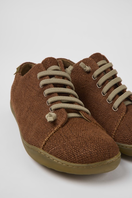 Peu Brown Textile Shoes For Men Exclusive Camper AU