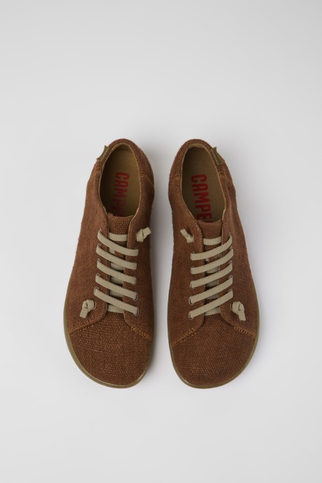 Peu Brown Textile Shoes For Men Exclusive Camper AU