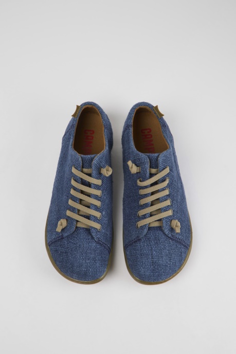 Peu Blue Textile Shoes For Men Exclusive Camper AU